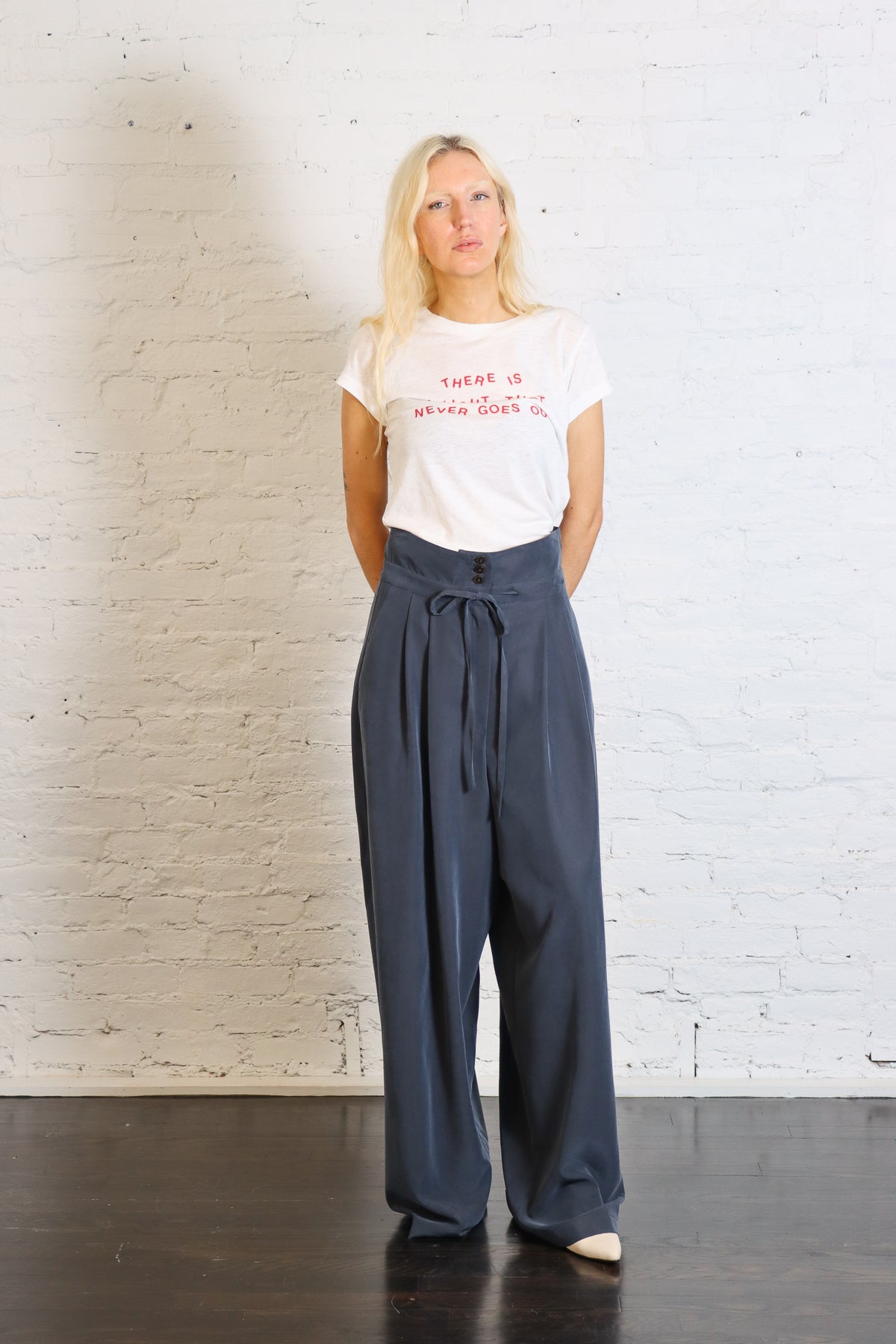 Mirna Tee in Light White by Thinking MU-Thinking MU-Idlewild-Cincinnati