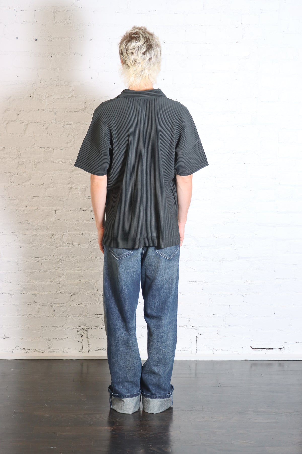 Monthly Colors: August Shirt in Inky Gray by Homme Plissé Issey Miyake-Homme Plissé Issey Miyake-Idlewild-Cincinnati