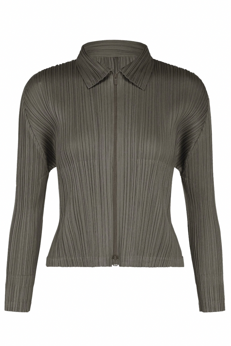 【新品未使用】PLEATS PLEASE MIST AUGUST チャコール Monthly-Colors-August-Zip-
