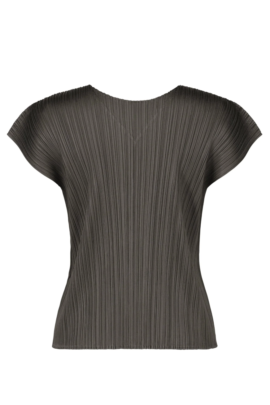 Monthly Colors: June Top in Charcoal by Pleats Please Issey Miyake