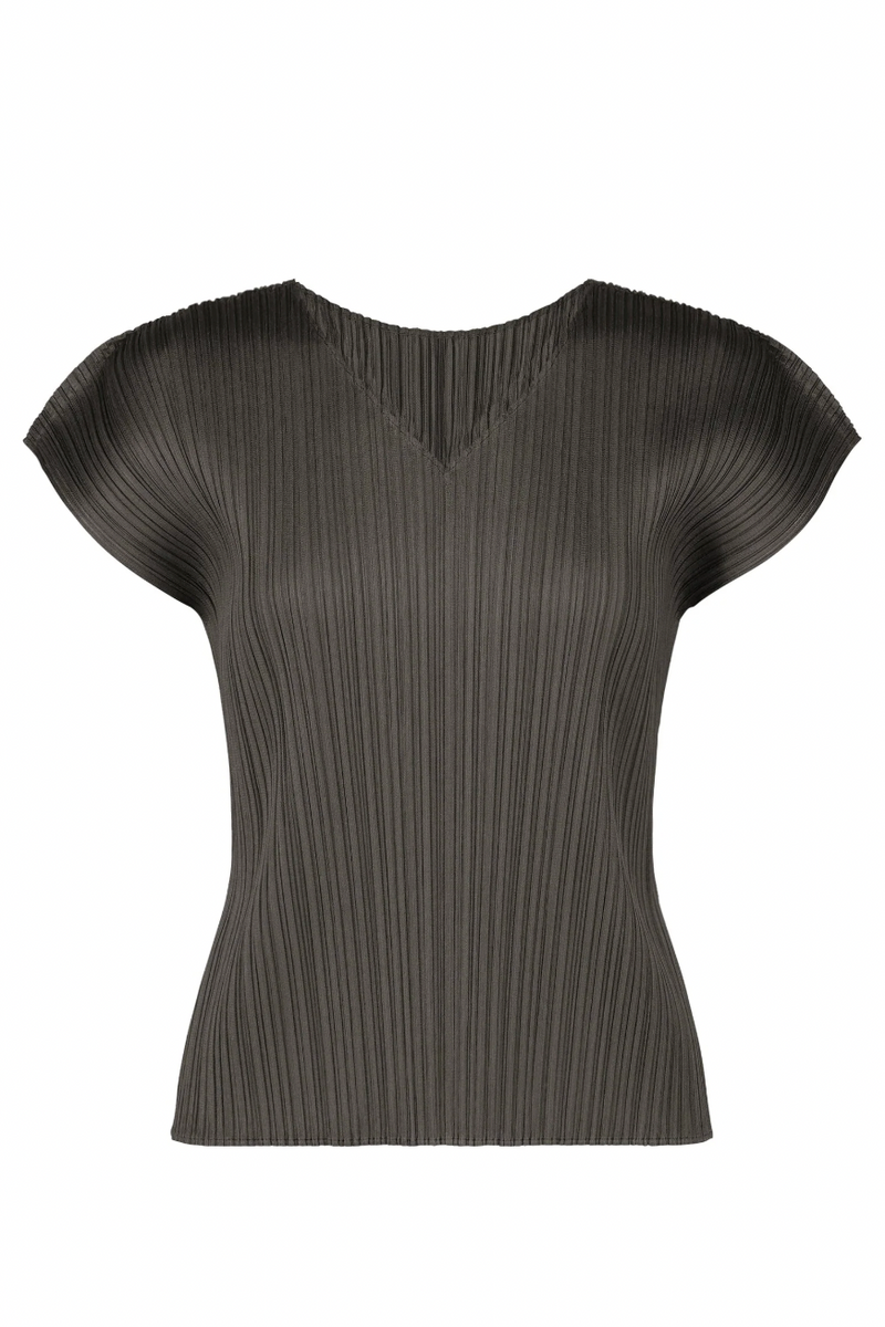 Monthly Colors: June Top in Charcoal by Pleats Please Issey Miyake
