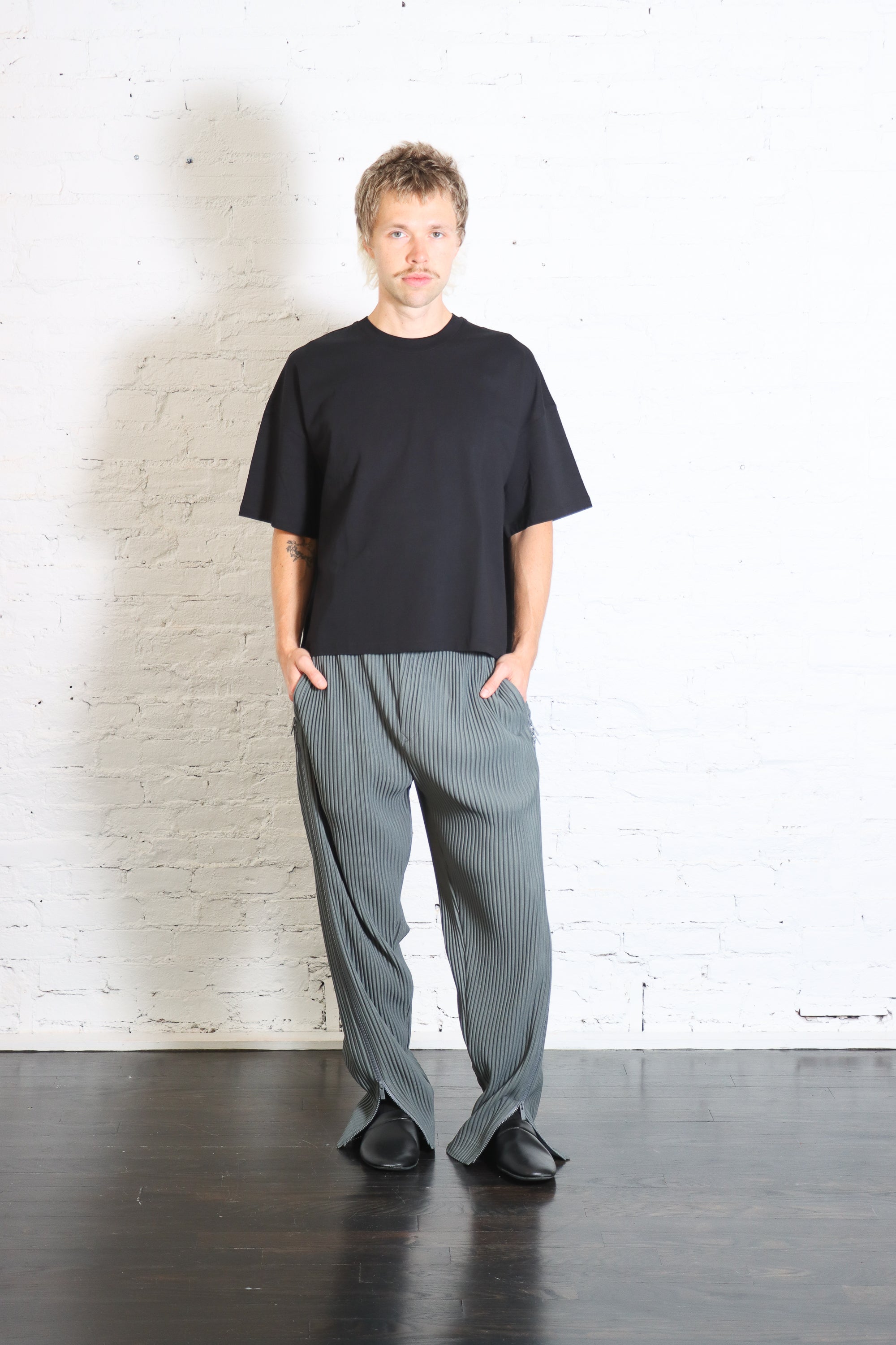 Multi-Zip Pants in Lucca Storico Blue by Homme Plissé Issey Miyake-Homme Plissé Issey Miyake-Idlewild-Cincinnati