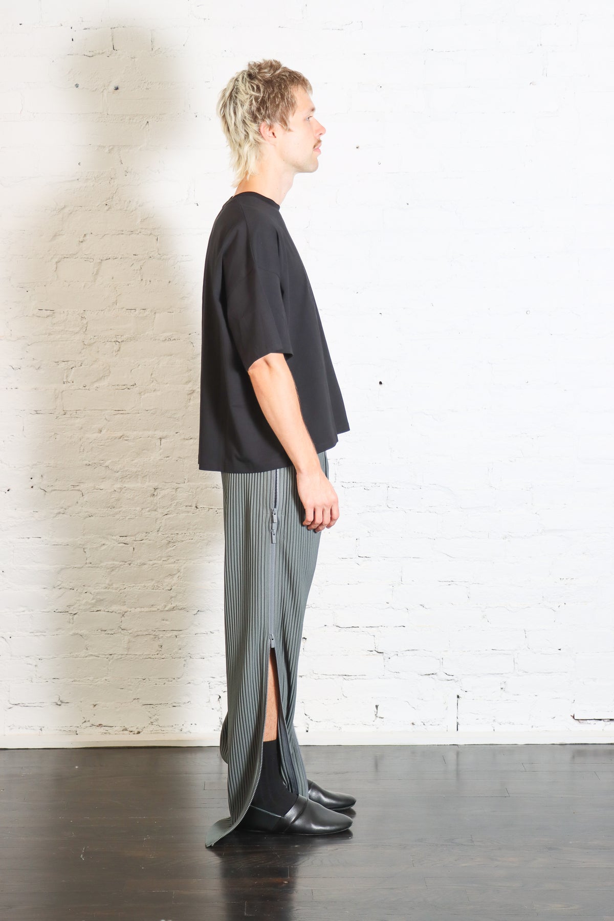 Multi-Zip Pants in Lucca Storico Blue by Homme Plissé Issey Miyake-Homme Plissé Issey Miyake-Idlewild-Cincinnati