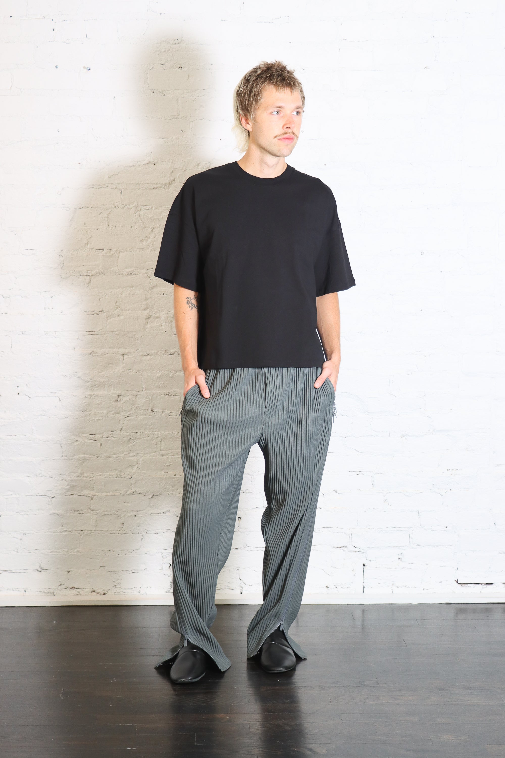 Multi-Zip Pants in Lucca Storico Blue by Homme Plissé Issey Miyake-Homme Plissé Issey Miyake-Idlewild-Cincinnati