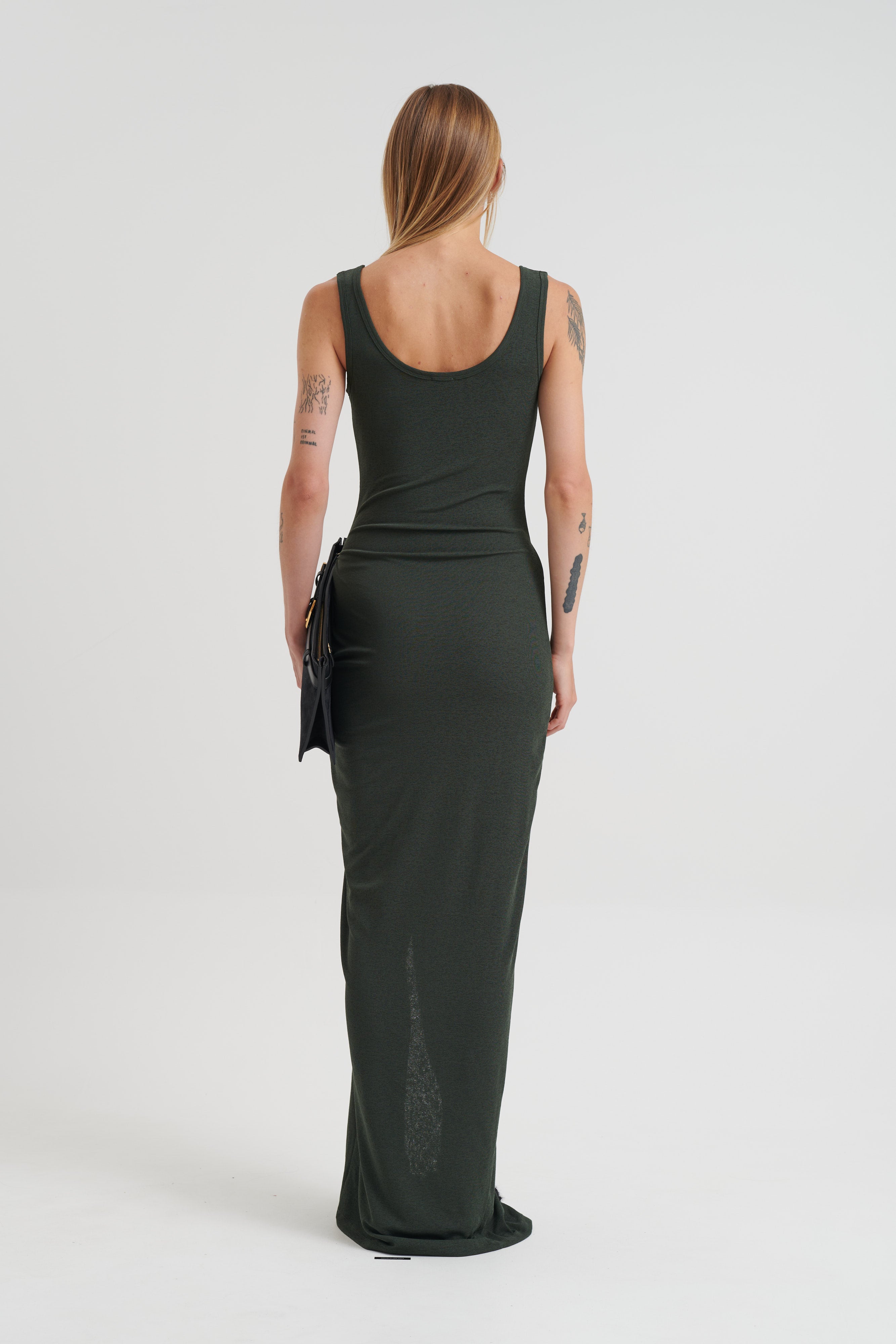 Nenet Dress in Midnight Green by Nanushka