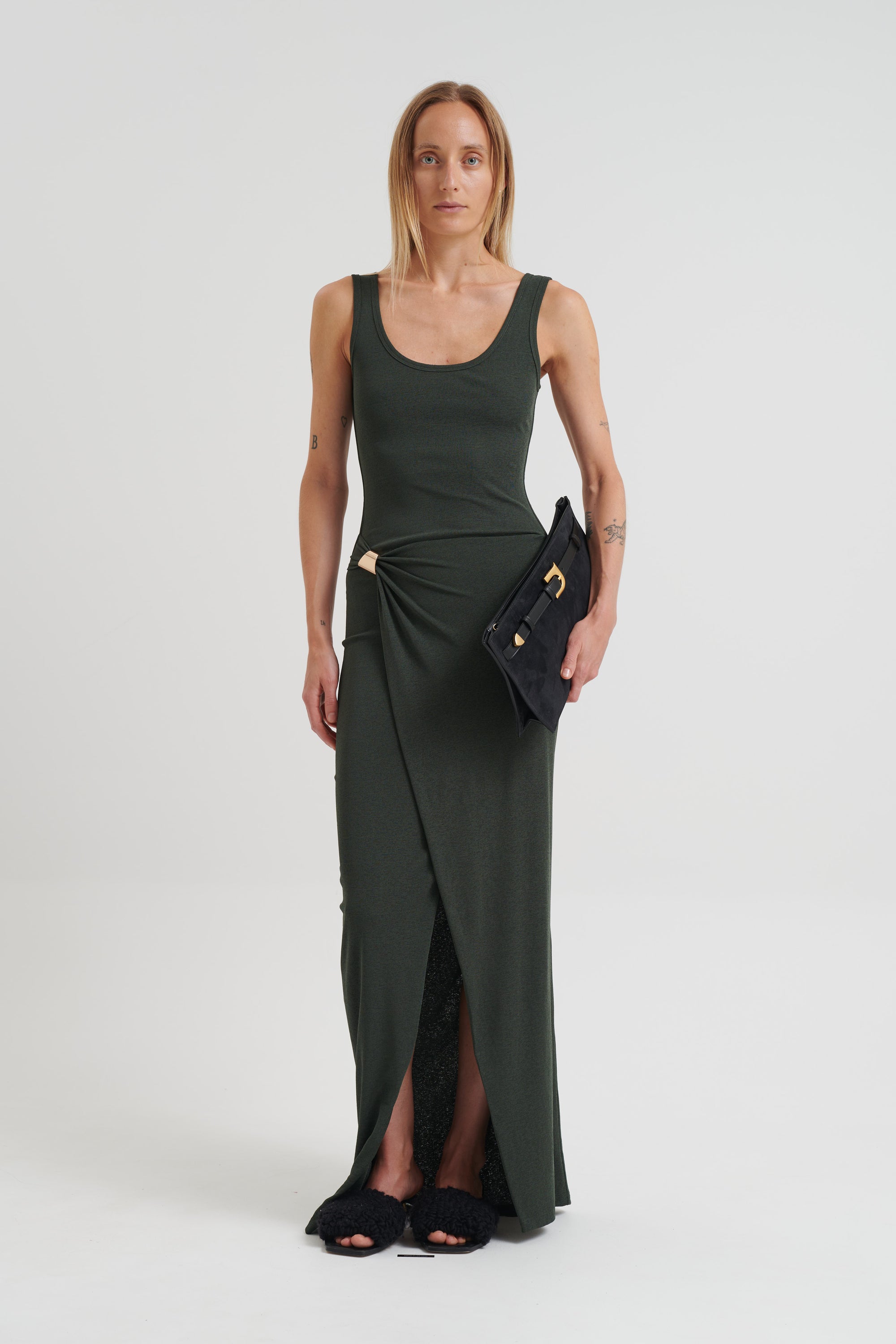 Nenet Dress in Midnight Green by Nanushka-NANUSHKA-Idlewild-Cincinnati