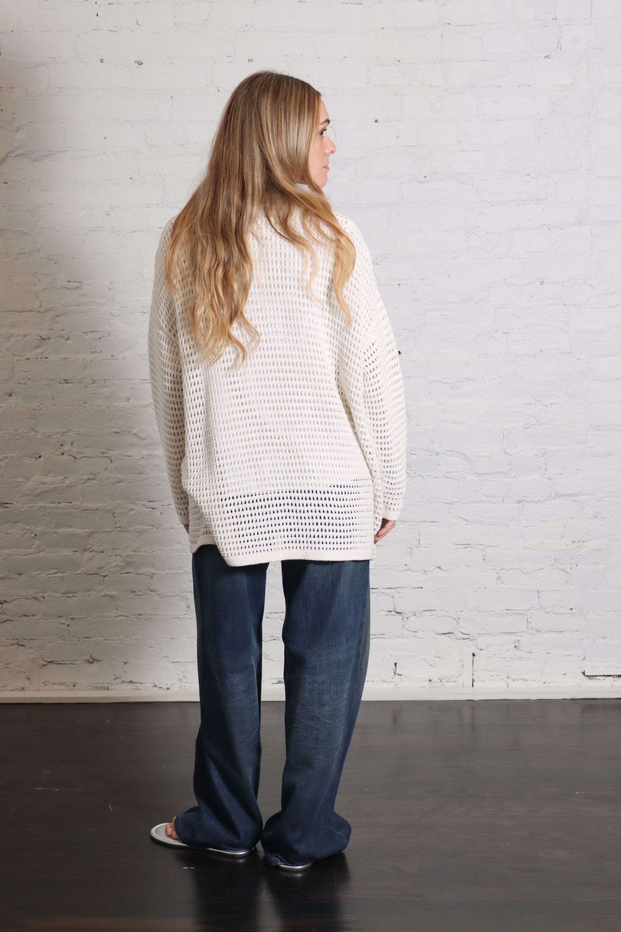 Net Cardigan in Bone by Lauren Manoogian-Lauren Manoogian-Idlewild-Cincinnati
