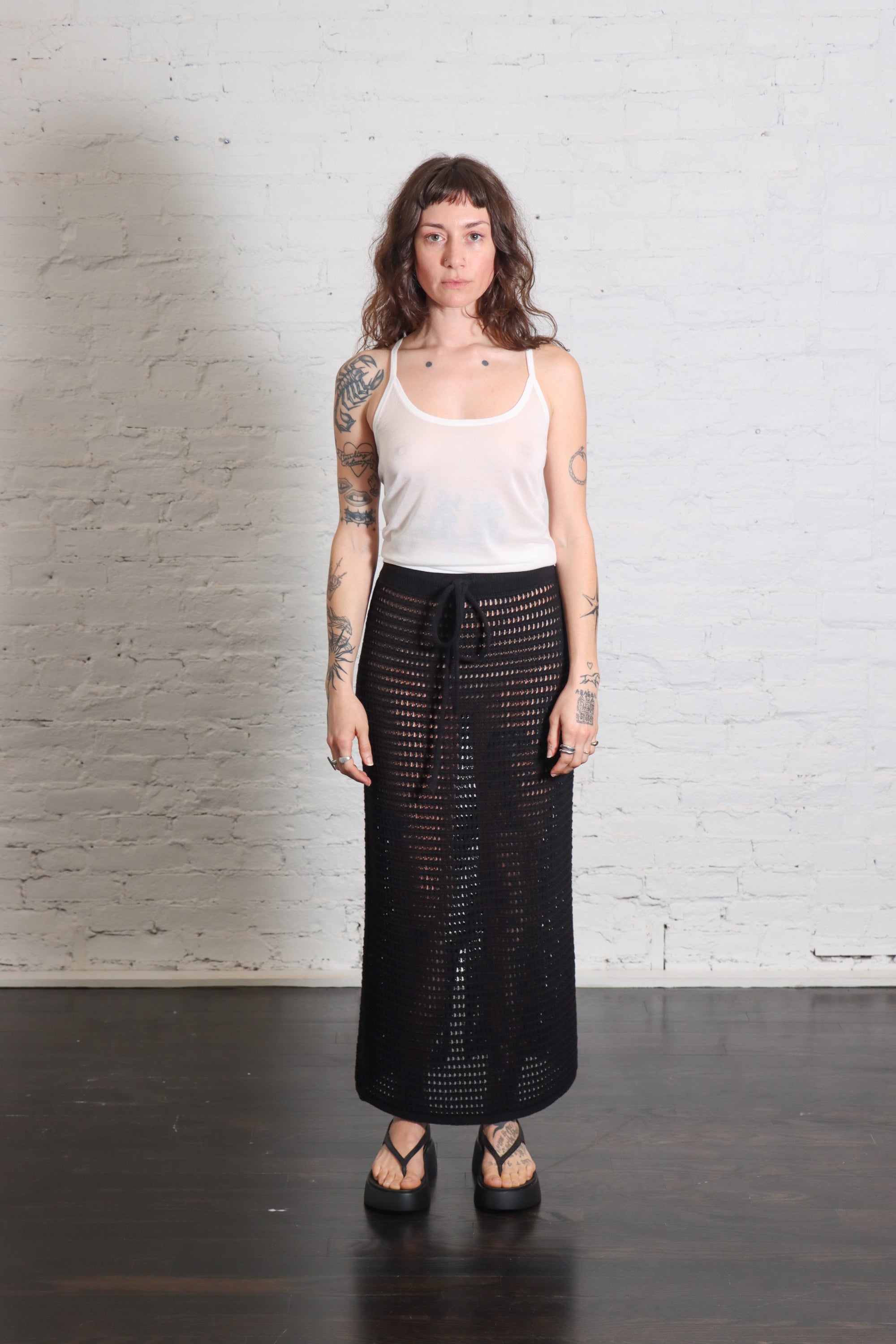 Net Skirt in Black by Lauren Manoogian-Lauren Manoogian-Idlewild-Cincinnati