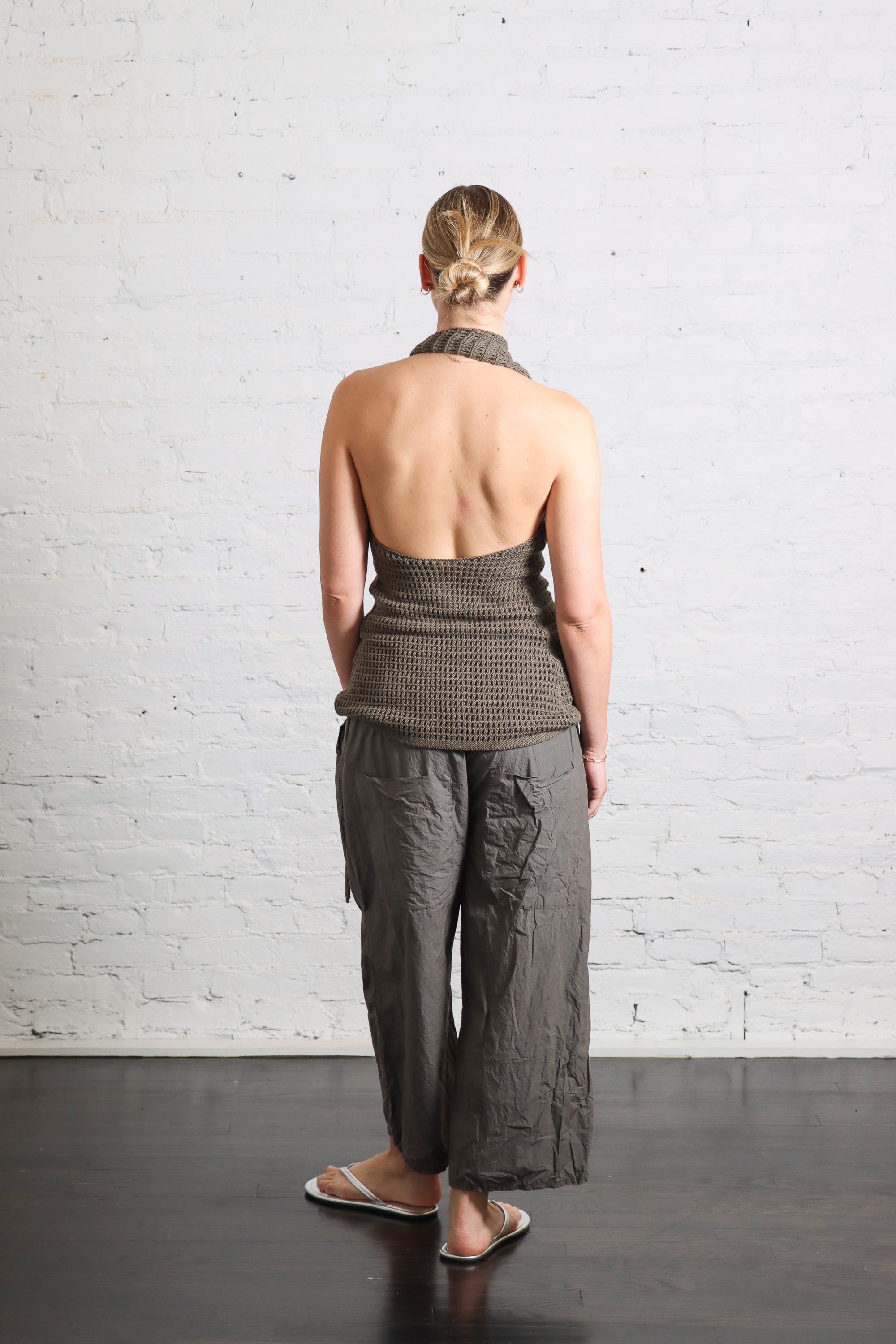 Net Wrap Halter in Rock by Lauren Manoogian-Lauren Manoogian-Idlewild-Cincinnati