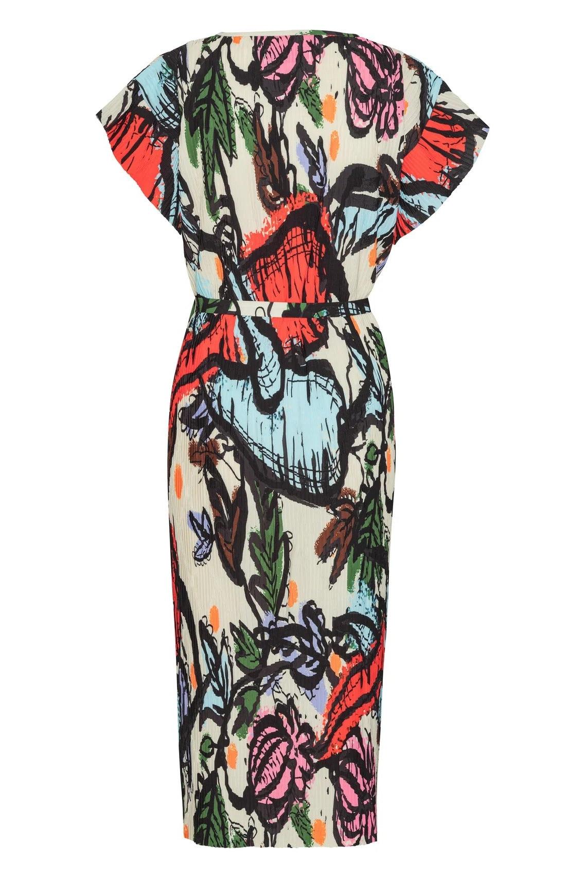 New Pina Plissé Dress in Carrots by Henrik Vibskov-Dresses-Henrik Vibskov-Idlewild