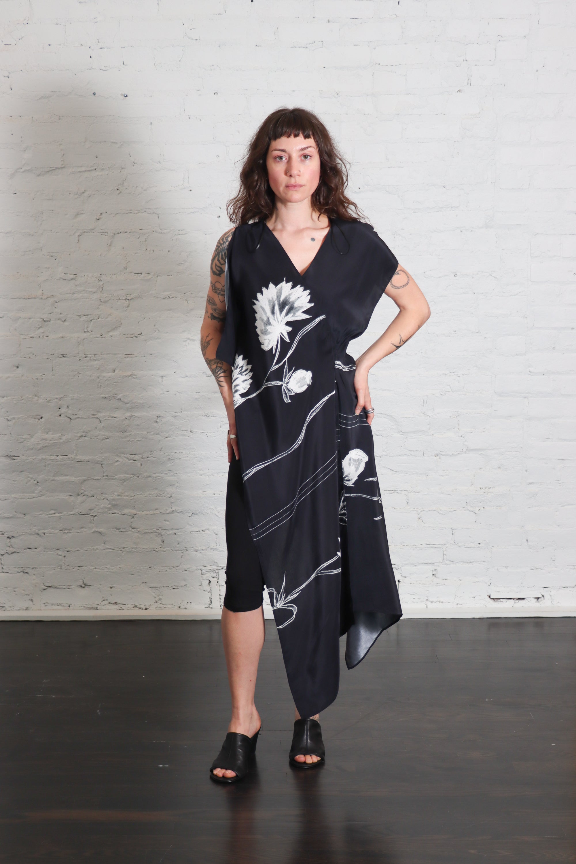 Nice Top in Gulmohar Black & White Print by Shwetambari-Shwetambari-Idlewild-Cincinnati