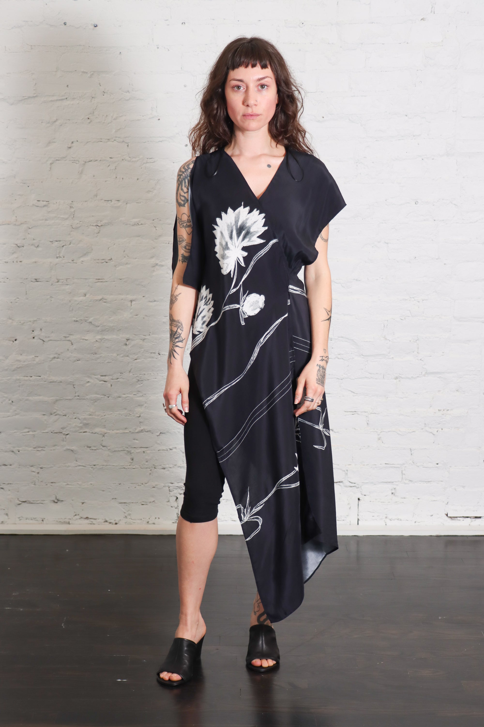 Nice Top in Gulmohar Black & White Print by Shwetambari-Shwetambari-Idlewild-Cincinnati