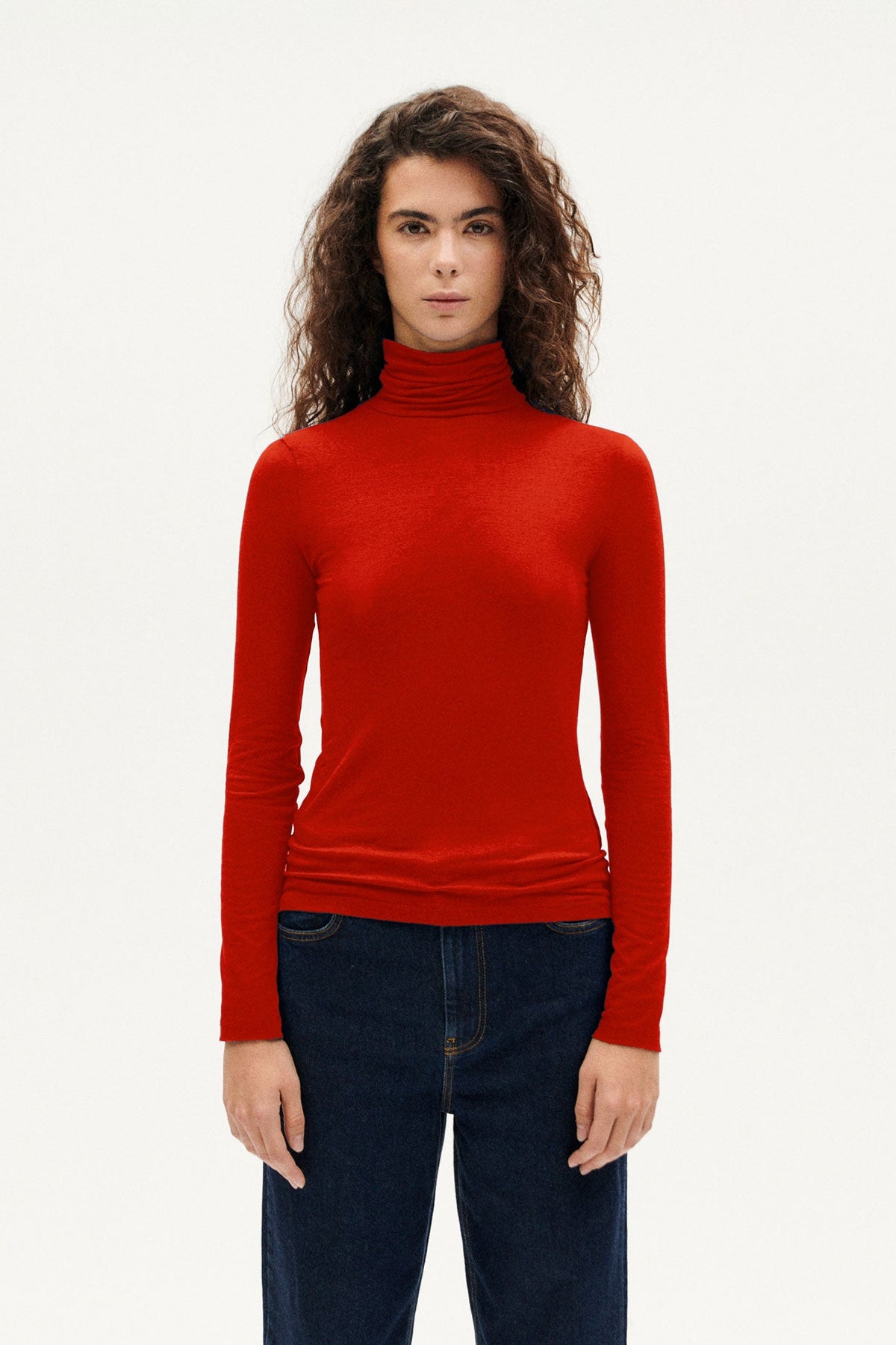 Noe Cachemire Top in Red by Thinking MU-Thinking MU-Idlewild-Cincinnati