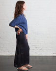 Noira Knitted Skirt in Navy by Thinking Mu-Thinking MU-Idlewild-Cincinnati