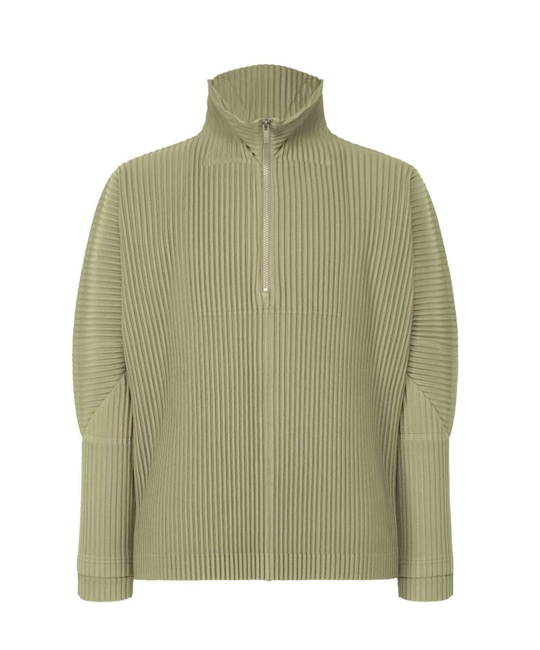 November Monthly Colors Quarter-Zip in Mangan Green by Homme November Monthly Colors Quarter-Zip in Mangan Green by Homme
