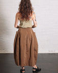 Nylon Lantern Skirt in Caramel Latte by Tibi-Tibi-Idlewild