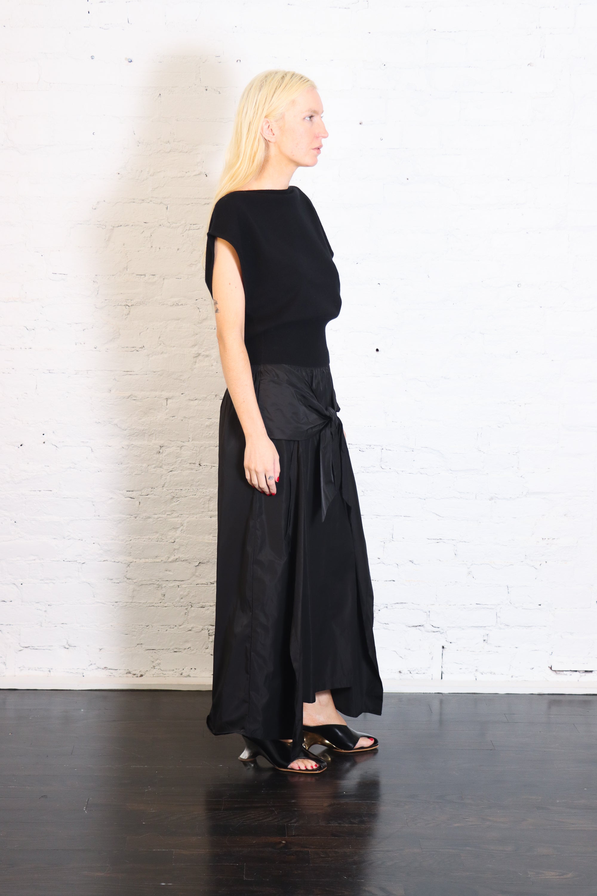 Nylon Wrap Skirt in Black by Planet-Planet-Idlewild-Cincinnati