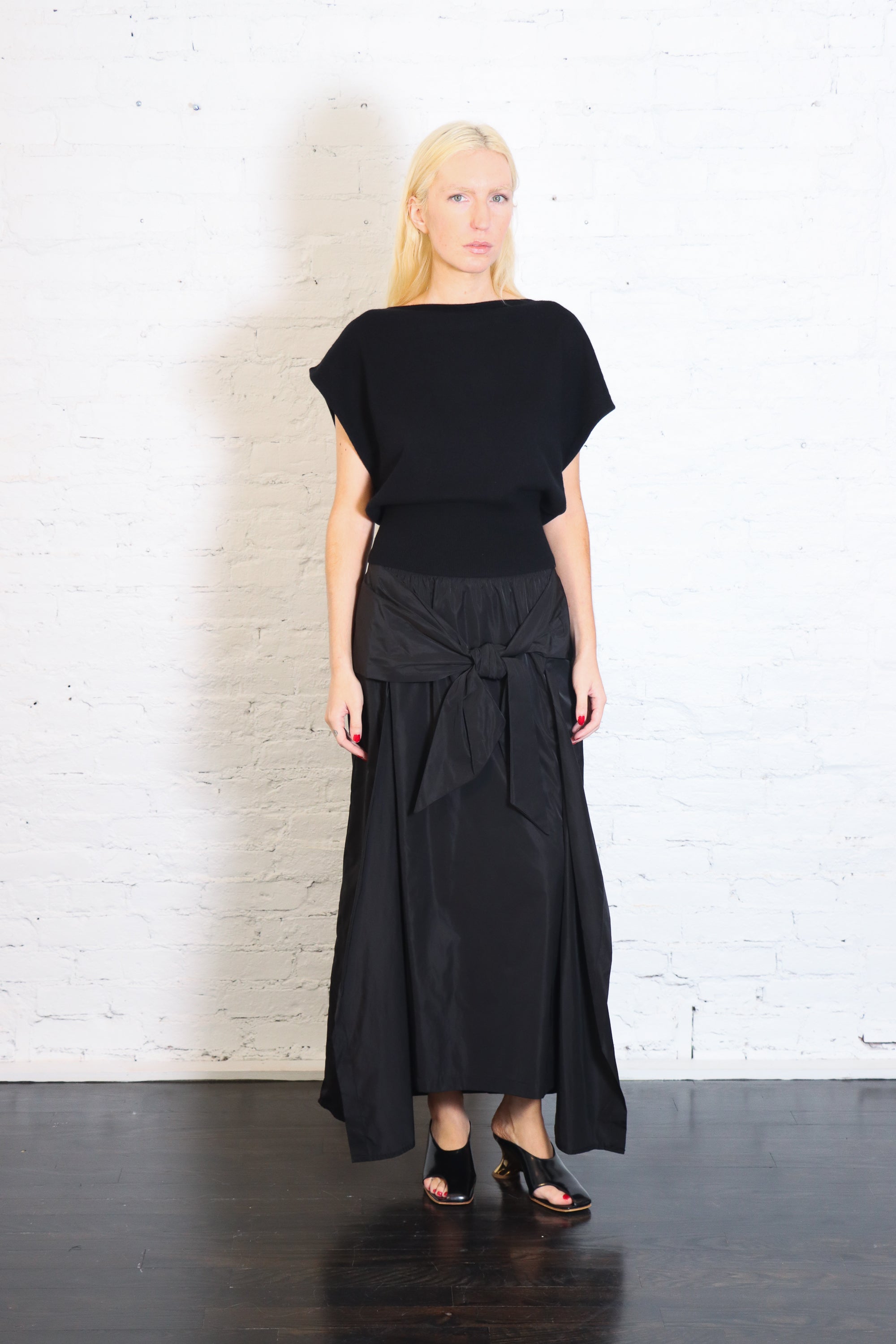 Nylon Wrap Skirt in Black by Planet-Planet-Idlewild-Cincinnati