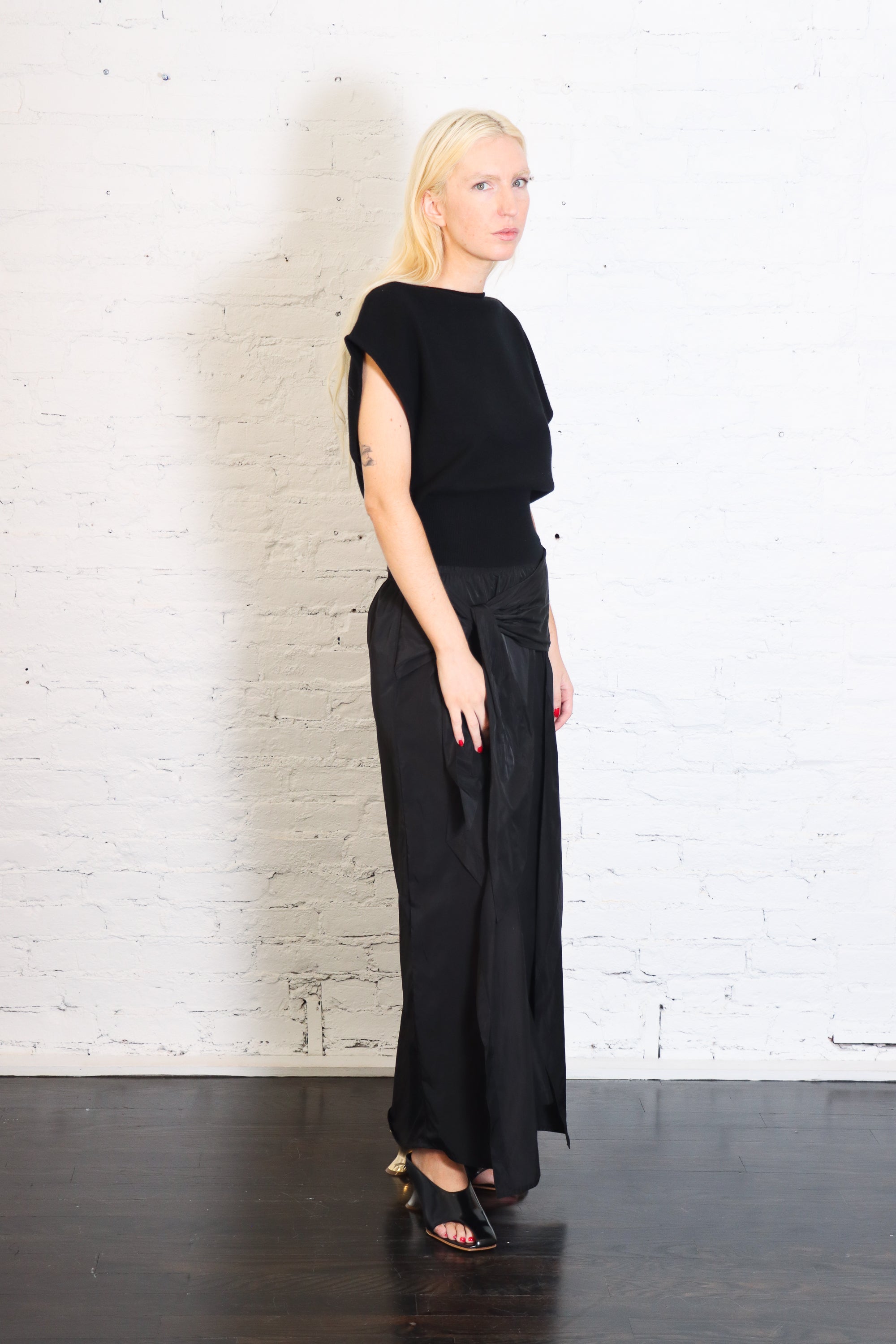 Nylon Wrap Skirt in Black by Planet-Planet-Idlewild-Cincinnati