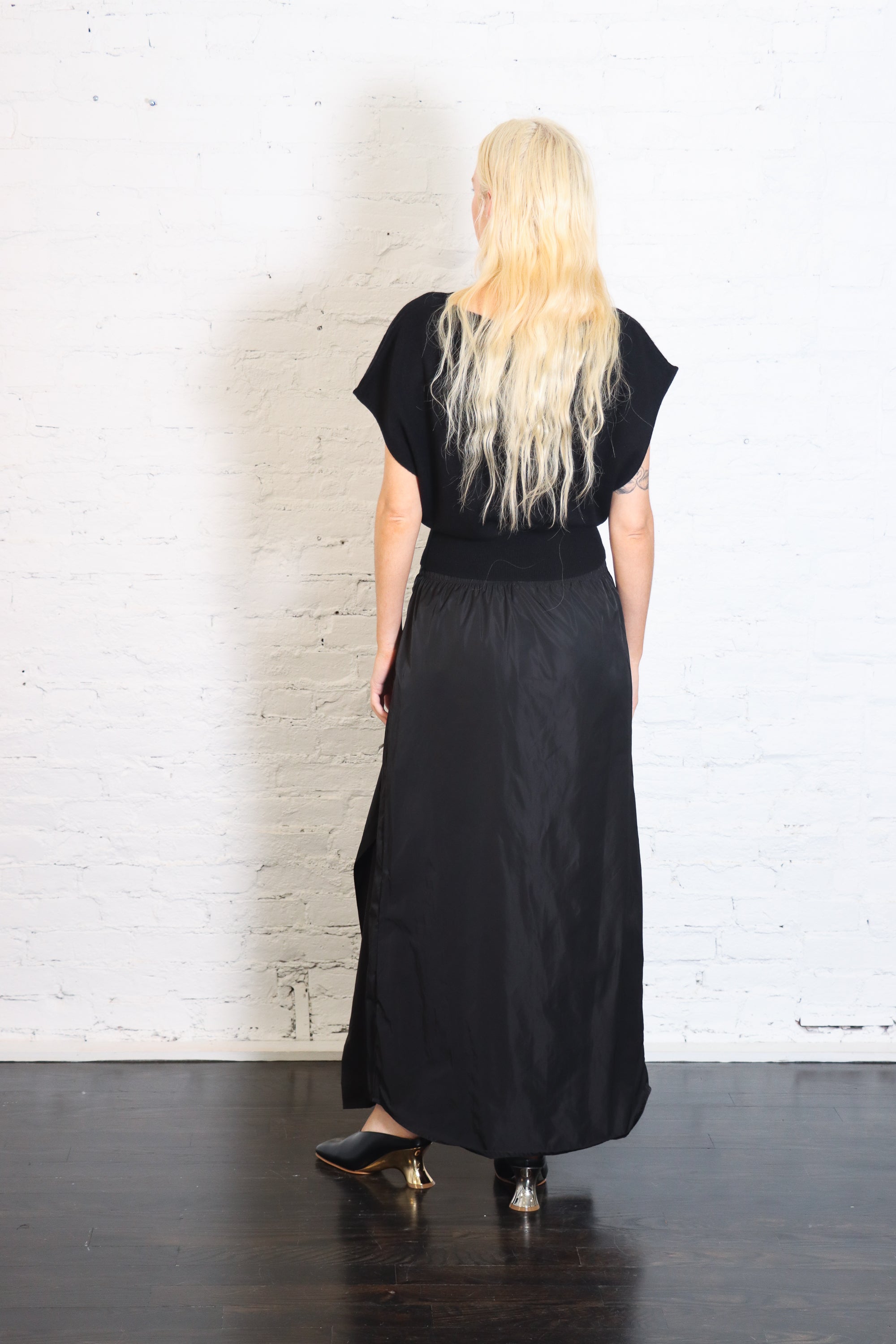 Nylon Wrap Skirt in Black by Planet-Planet-Idlewild-Cincinnati