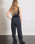 Nylon Zipper Trouser in Black by Tibi-Bottoms-Tibi-Idlewild