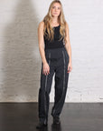 Nylon Zipper Trouser in Black by Tibi-Bottoms-Tibi-Idlewild