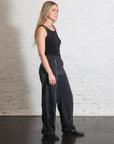 Nylon Zipper Trouser in Black by Tibi-Bottoms-Tibi-Idlewild