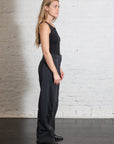 Nylon Zipper Trouser in Black by Tibi-Bottoms-Tibi-Idlewild