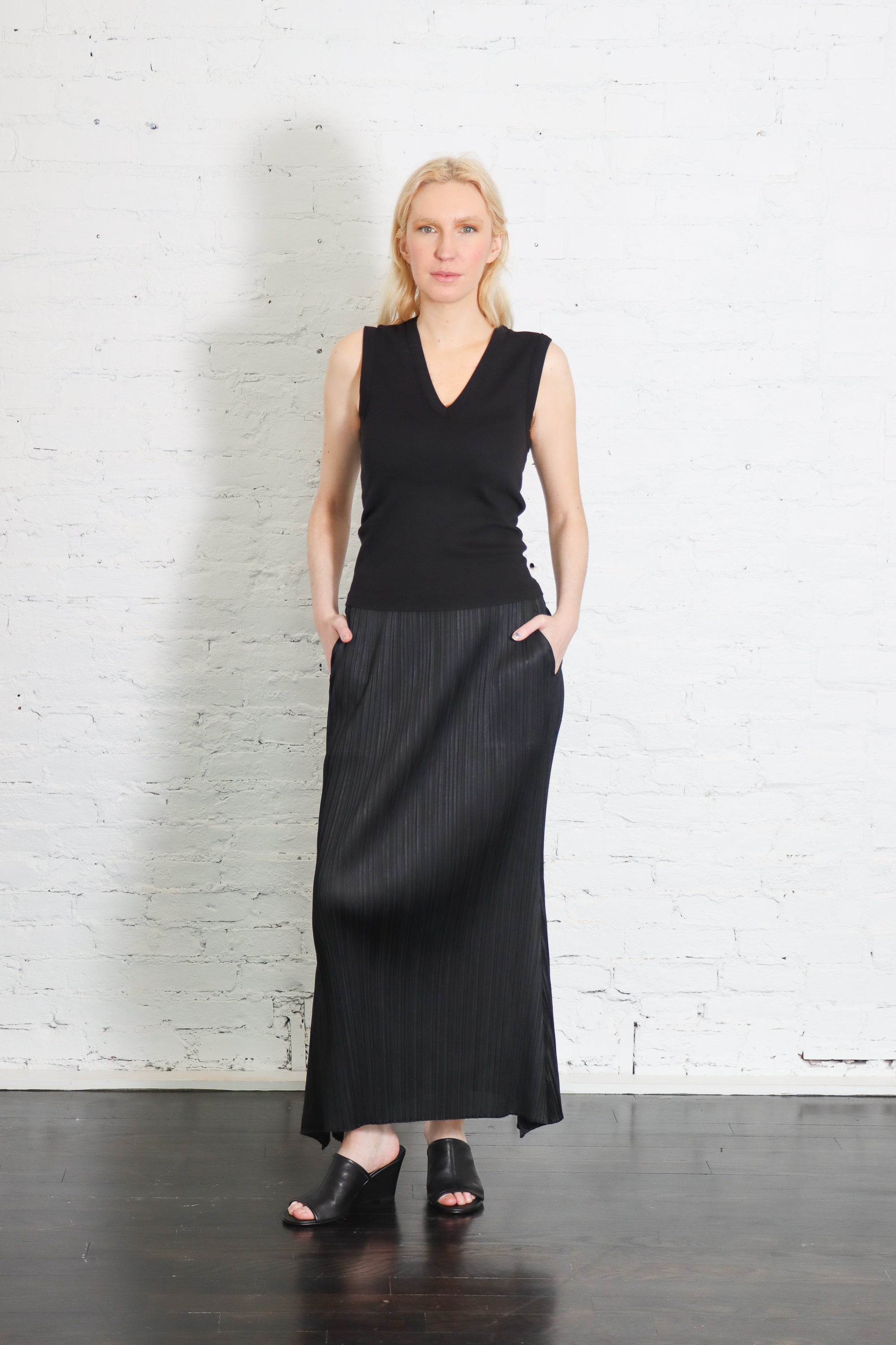 Ole! Skirt in Black by Pleats Please Issey Miyake-Pleats Please Issey Miyake-Idlewild-Cincinnati