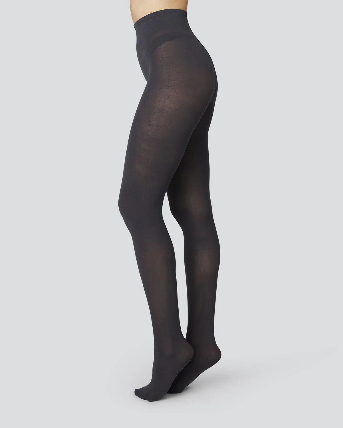 Olivia Premium Tights in Nearly Black by Swedish Stockings-Swedish Stockings-Idlewild