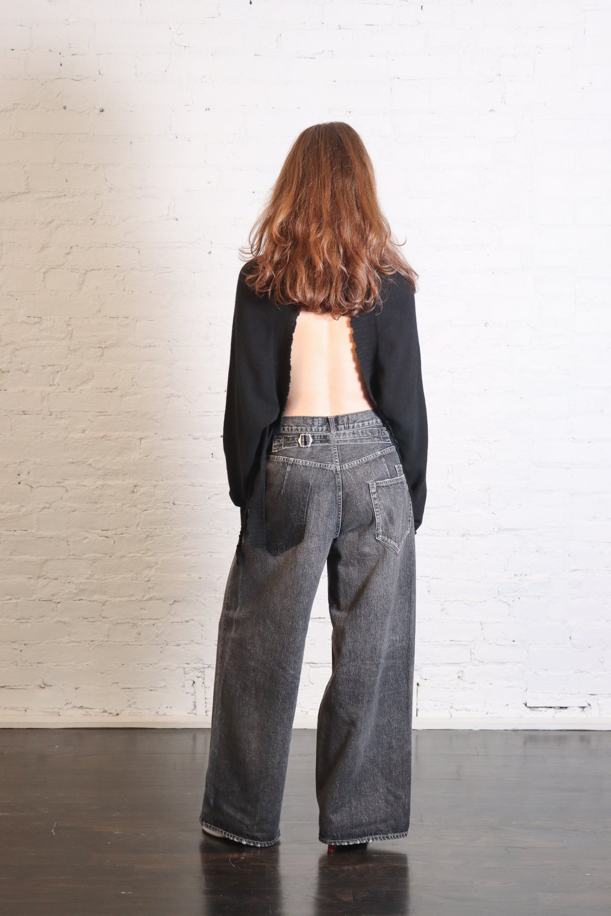 Open Back Sweater in Black by Serien°umerica-Serien°umerica-Idlewild-Cincinnati