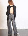 Open Back Sweater in Black by Serien°umerica-Serien°umerica-Idlewild-Cincinnati