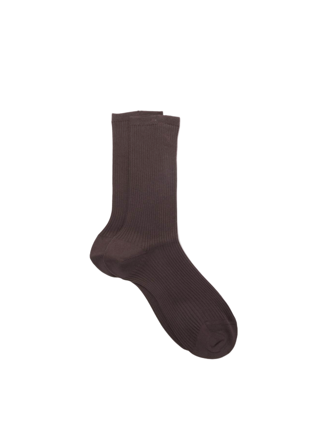 Organic Collection Socks in Brown by Maria La Rosa-Maria La Rosa-Idlewild-Cincinnati