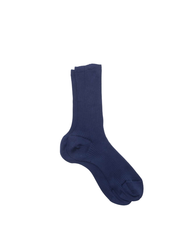 Organic Collection Socks in Navy by Maria La Rosa-Socks-Maria La Rosa-Idlewild