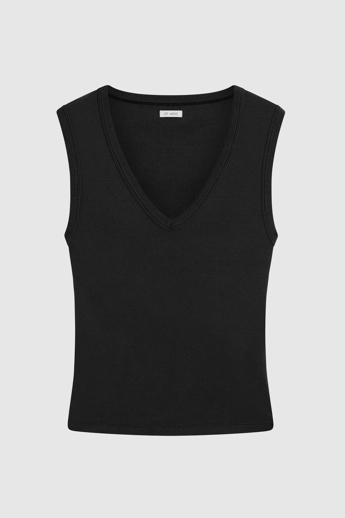 Organic Cotton 90's Top in Jet Black by St. Agni-Tops-St. Agni-Idlewild
