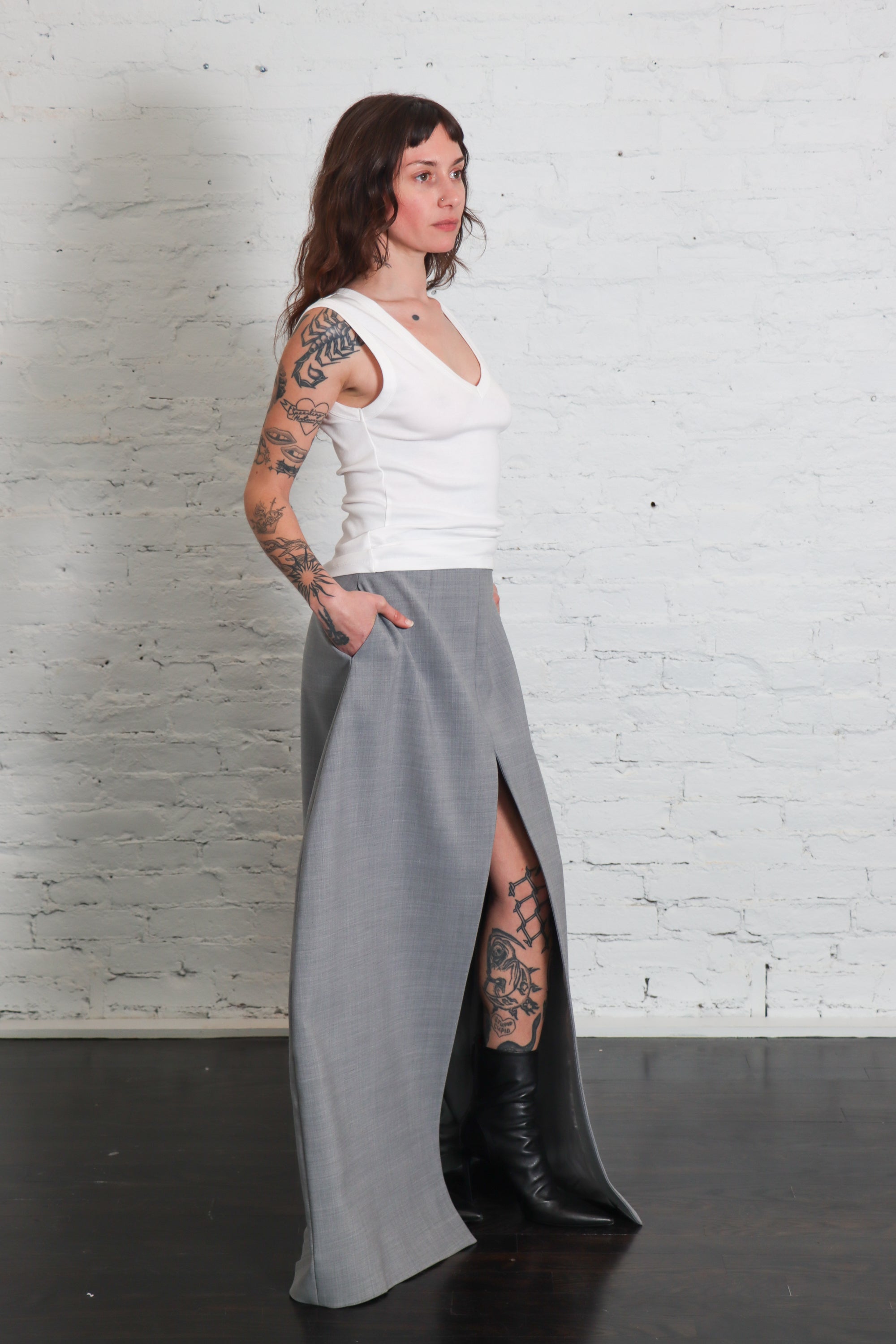 Organic Cotton 90's Top in White by St. Agni-St. Agni-Idlewild