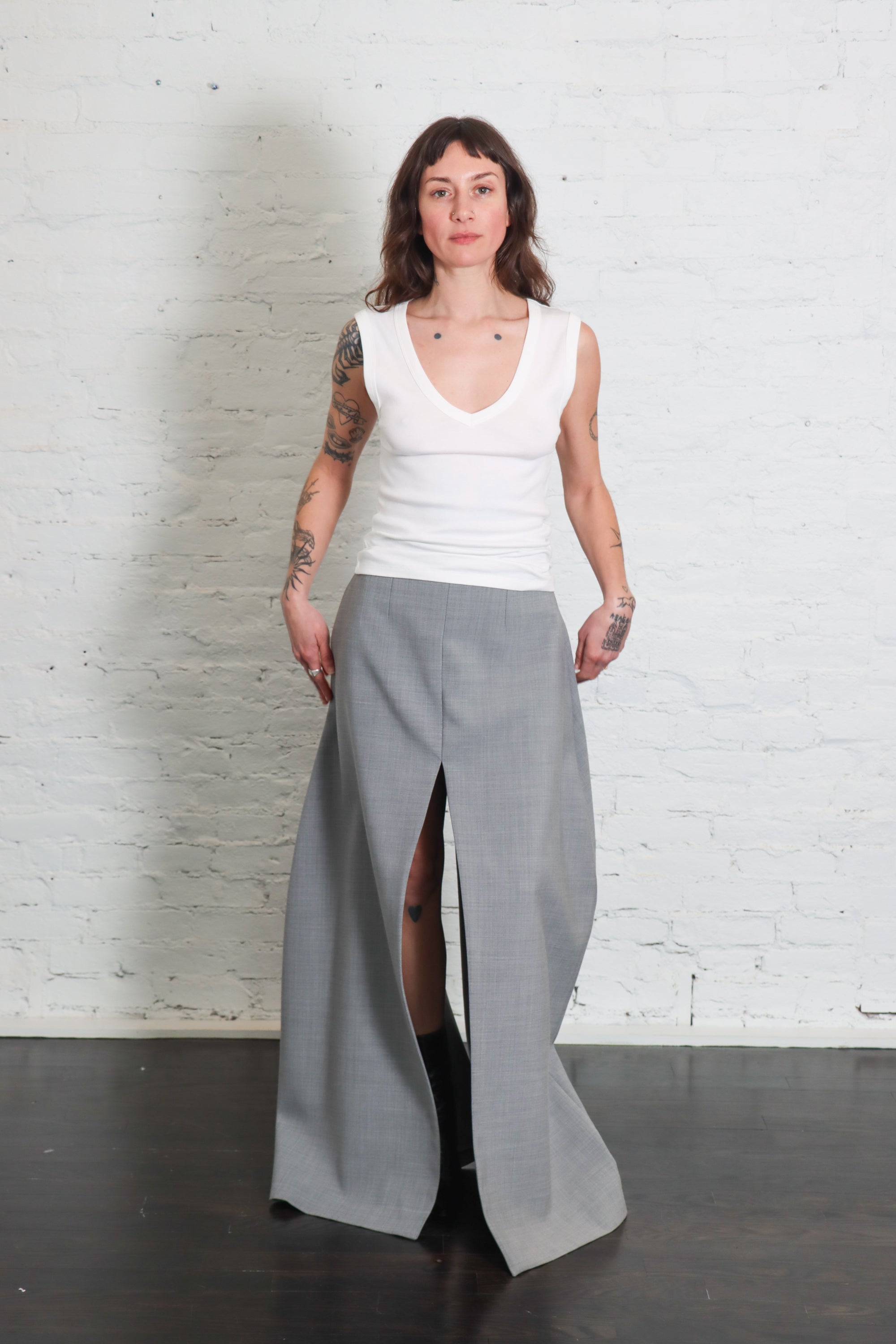 Organic Cotton 90's Top in White by St. Agni-St. Agni-Idlewild