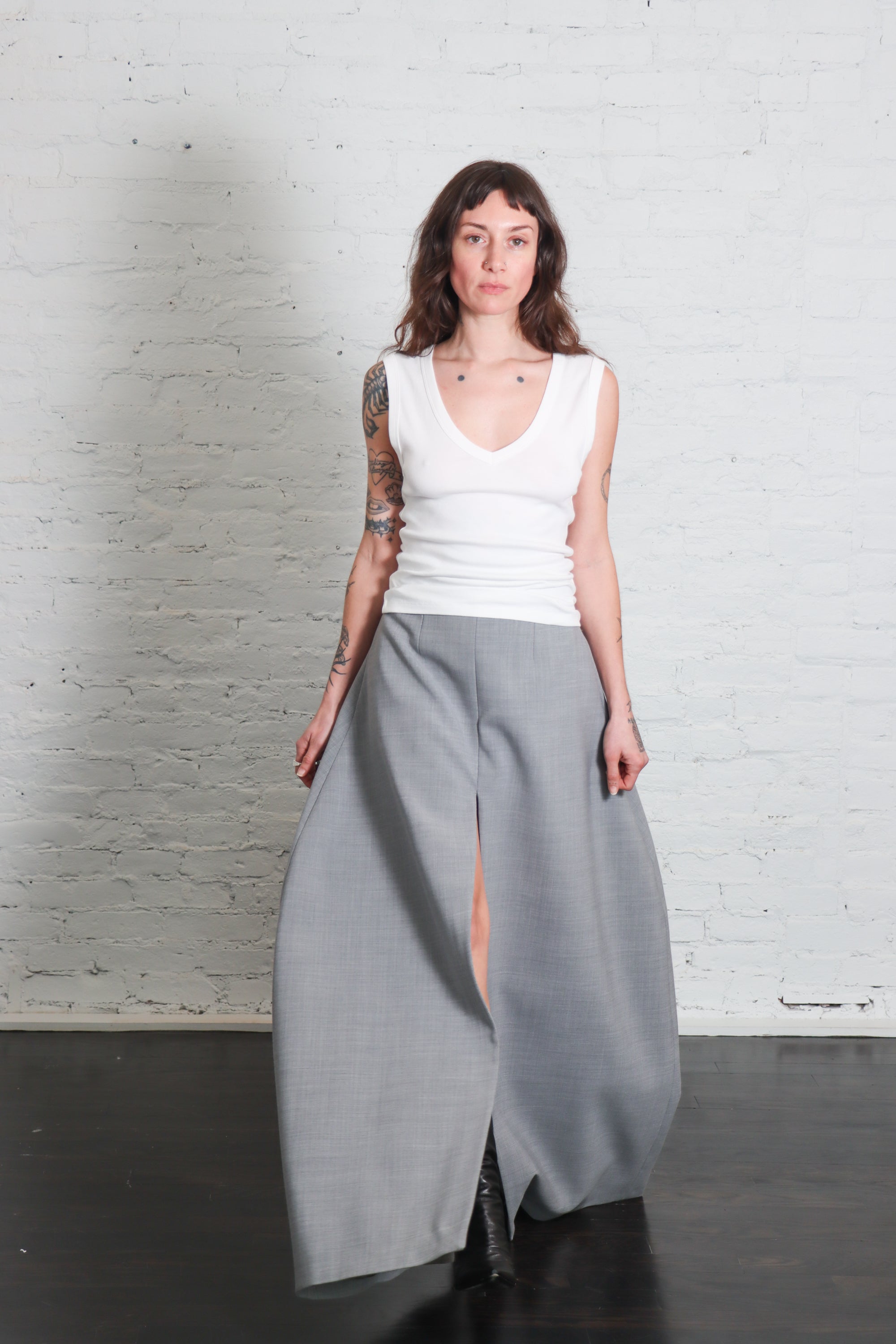 Organic Cotton 90's Top in White by St. Agni-St. Agni-Idlewild