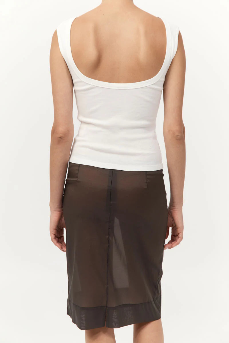 Organic Cotton Ballerina Top in White by St. Agni-St. Agni-Idlewild-Cincinnati