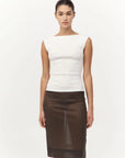 Organic Cotton Ballerina Top in White by St. Agni-St. Agni-Idlewild-Cincinnati