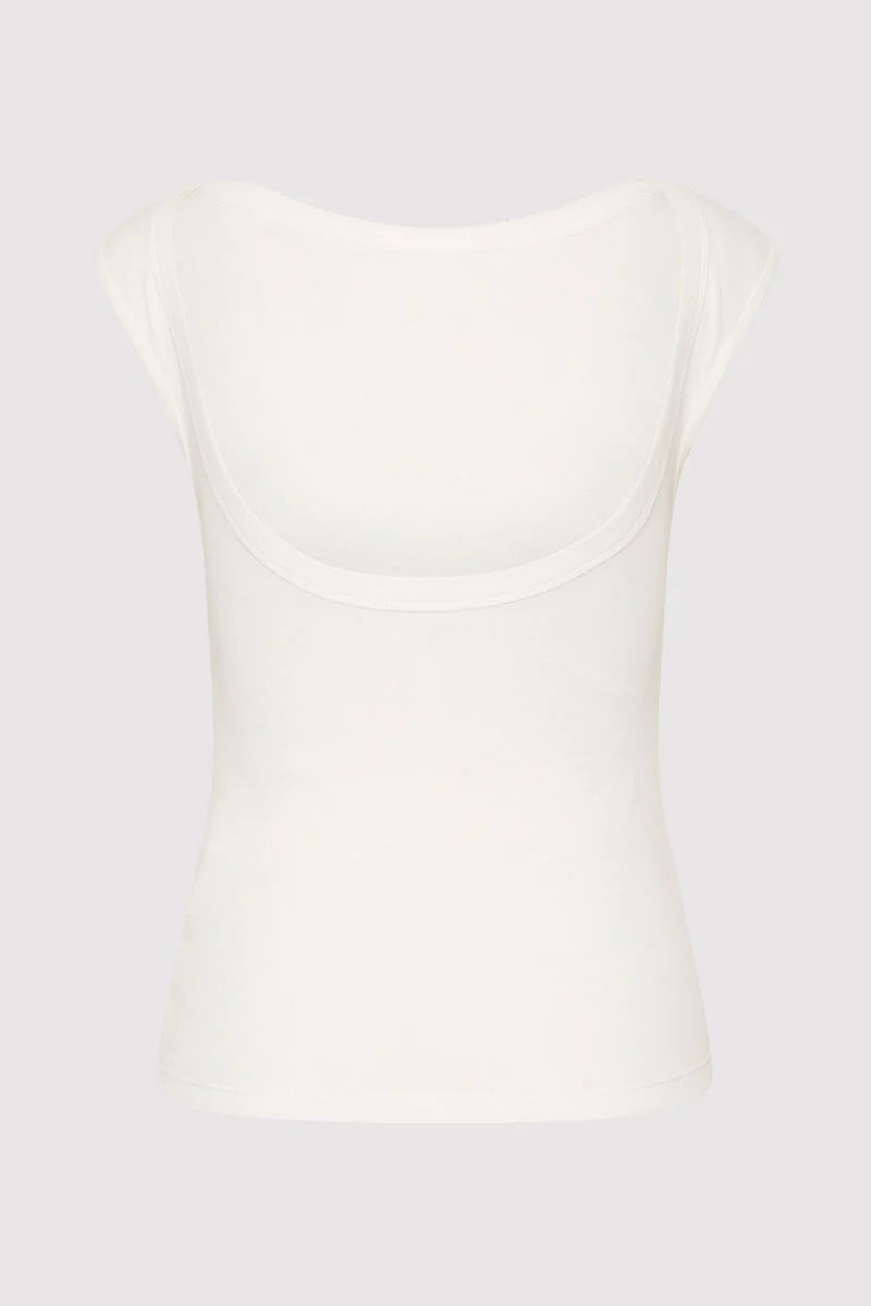 Organic Cotton Ballerina Top in White by St. Agni-St. Agni-Idlewild-Cincinnati