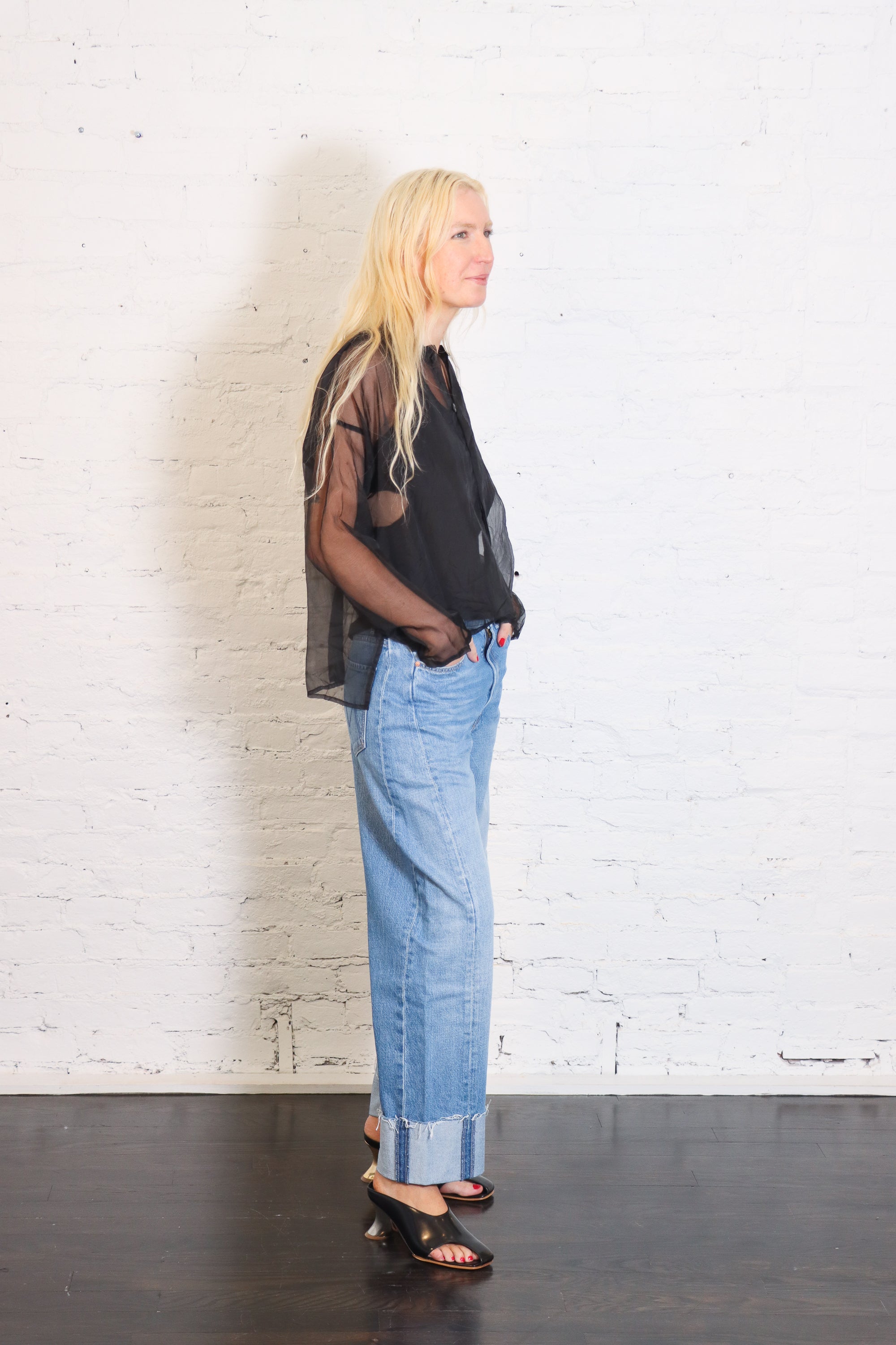 Organza Menz Shirt in Black by Planet-Planet-Idlewild-Cincinnati