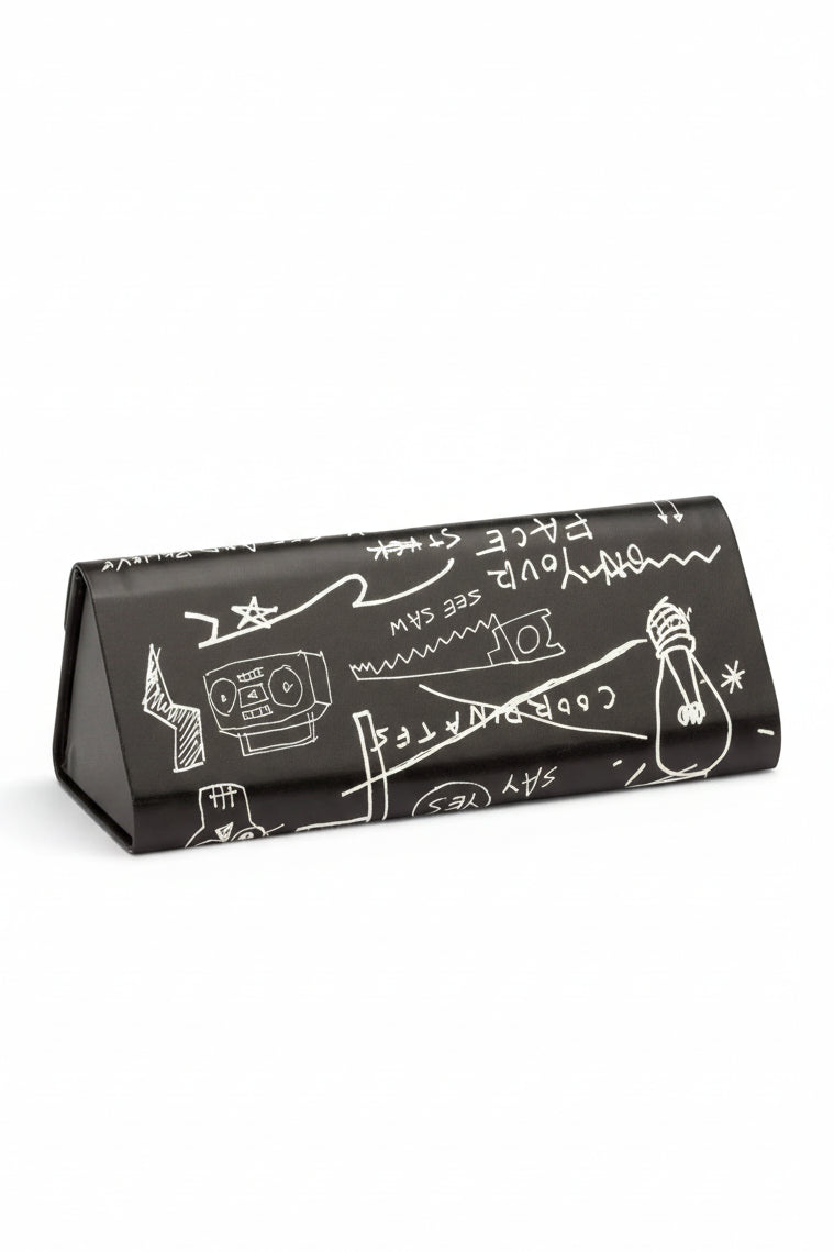 Origami Glasses Case in Black Grafitti by Caddis-Caddis Eyewear-Idlewild-Cincinnati