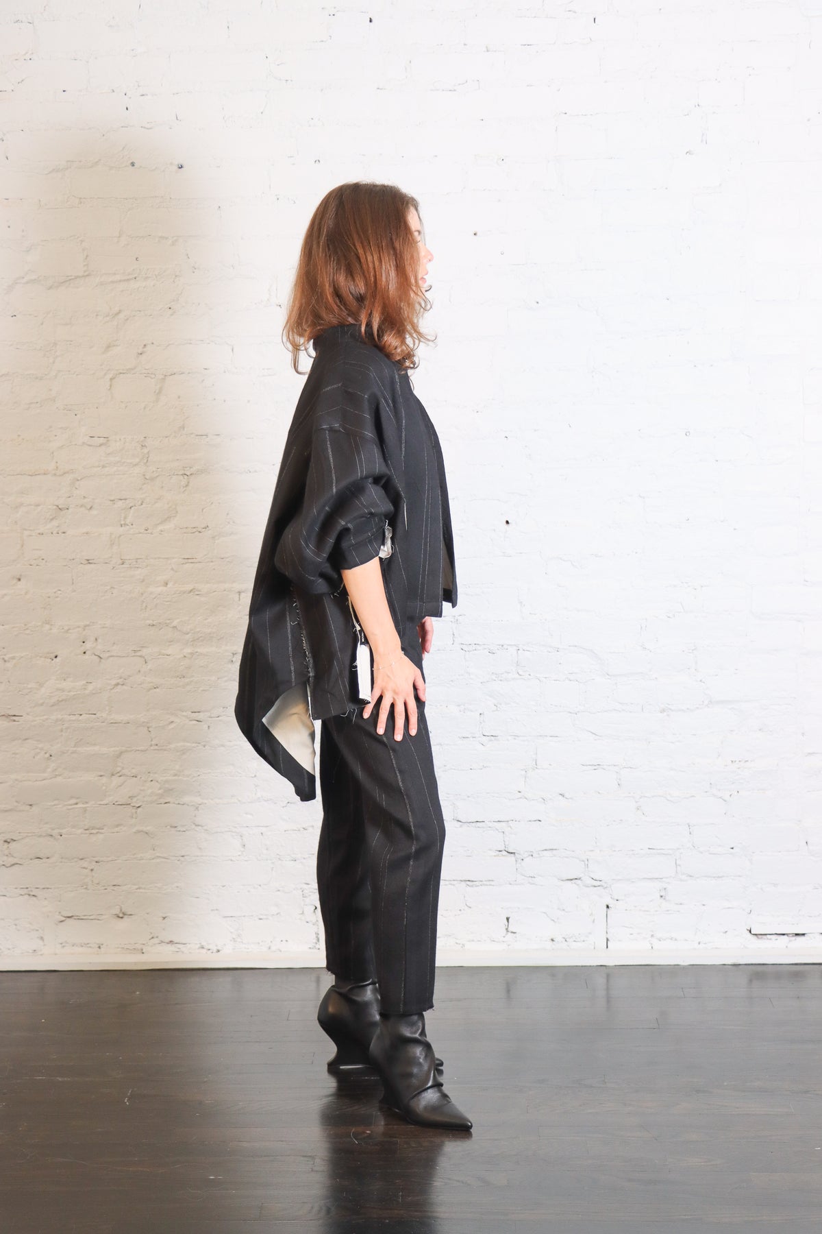 Over Jacket in Black Pinstripe by Serien°umerica-Serien°umerica-Idlewild-Cincinnati