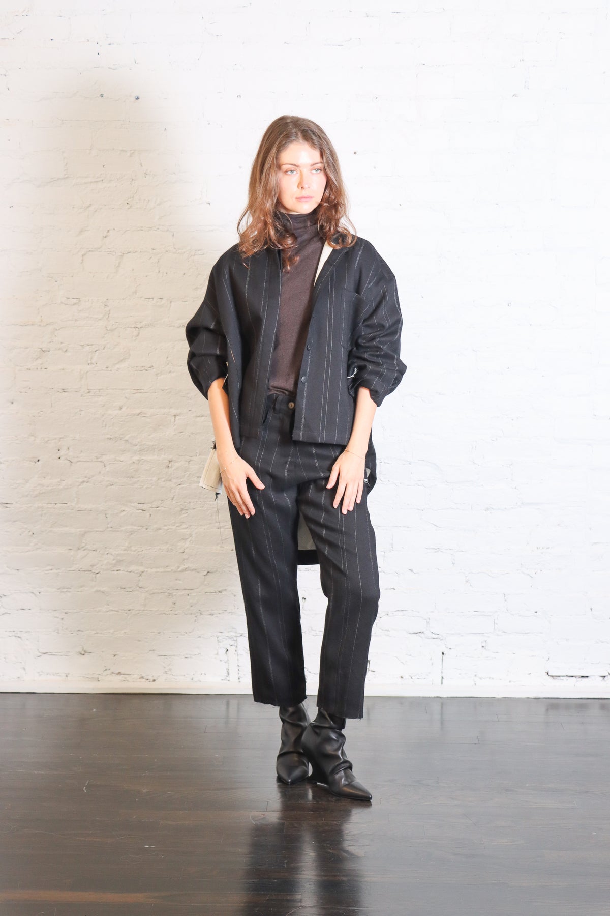 Over Jacket in Black Pinstripe by Serien°umerica-Serien°umerica-Idlewild-Cincinnati