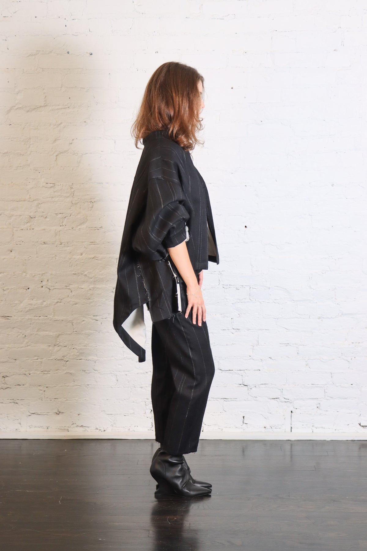 Over Jacket in Black Pinstripe by Serien°umerica-Serien°umerica-Idlewild-Cincinnati
