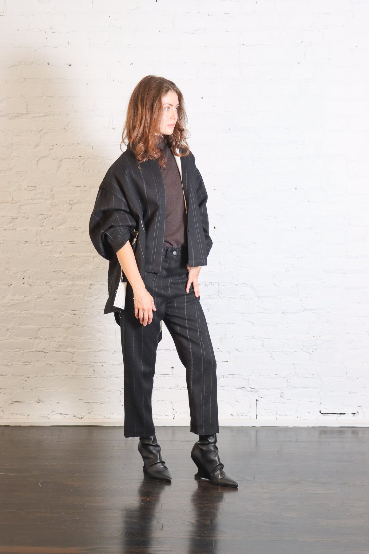 Over Jacket in Black Pinstripe by Serien°umerica-Serien°umerica-Idlewild-Cincinnati