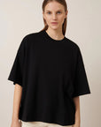 Oversized Boxy Tee in Black by Kowtow-Kowtow-Idlewild