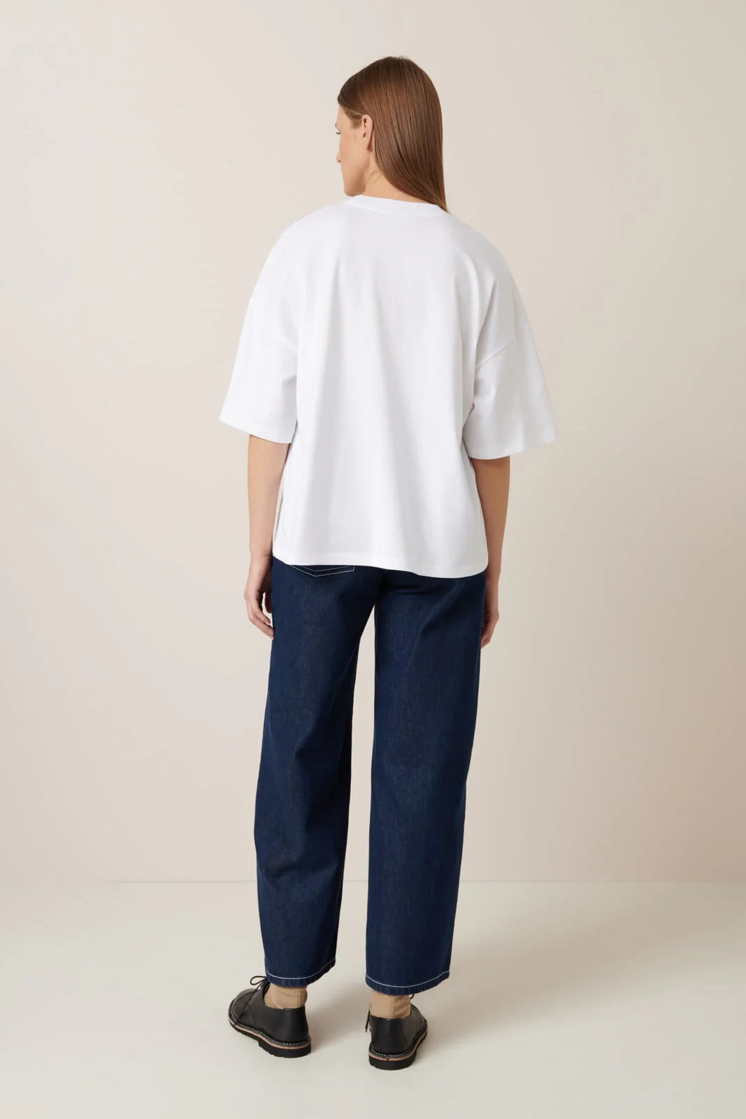 Oversized Boxy Tee in White by Kowtow-Kowtow-Idlewild-Cincinnati