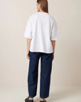 Oversized Boxy Tee in White by Kowtow-Kowtow-Idlewild-Cincinnati